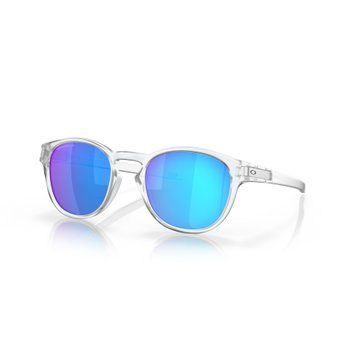 Сонцезахисні окуляри Oakley Latch Matte Clear Prizm Sapphire Polarized 0888392594150 фото