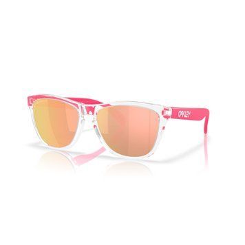 Сонцезахисні окуляри Oakley Frogskins (Neon Pop Collection) Clear Prizm Rose Gold Polarized 0888392687760 фото